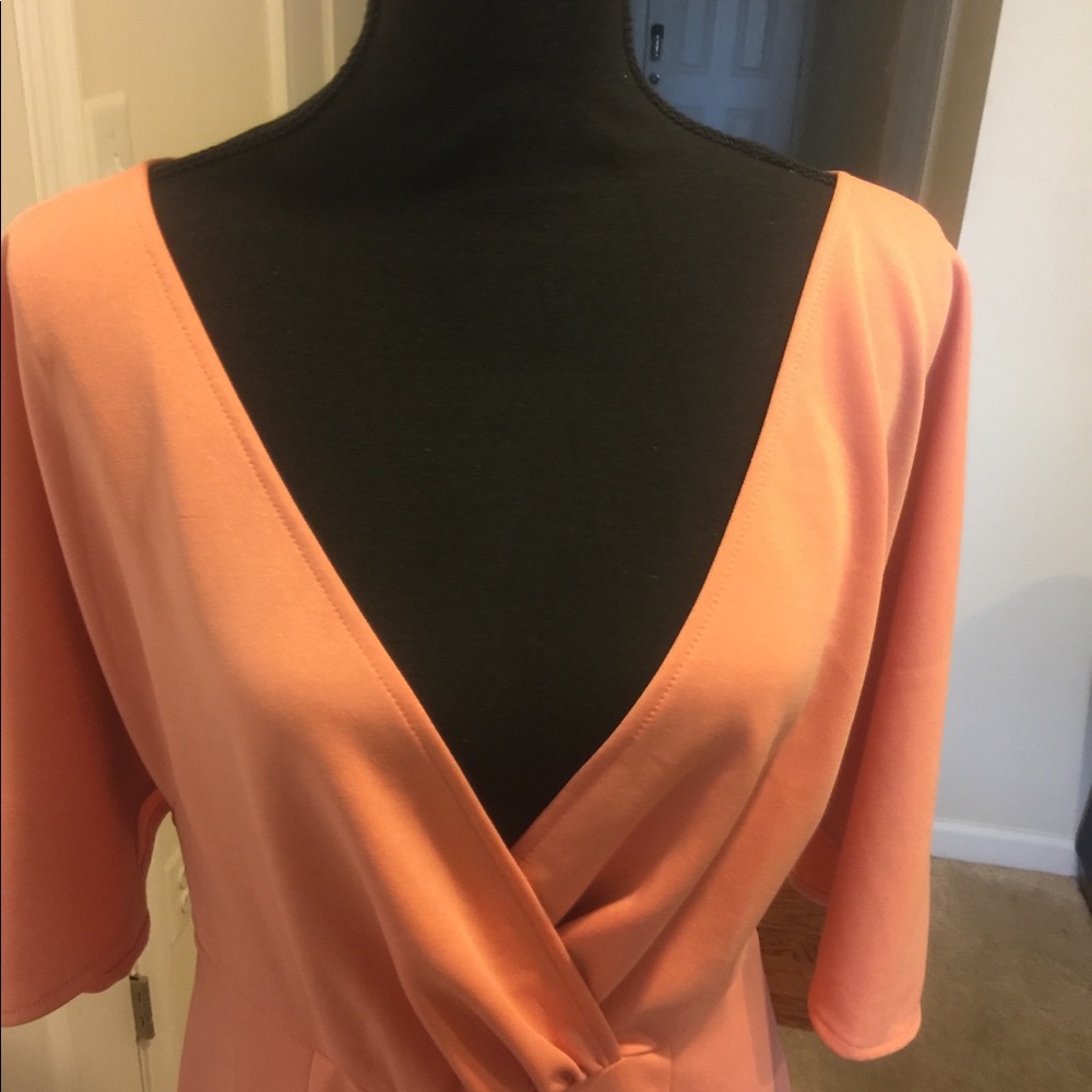 Peach maxi dress